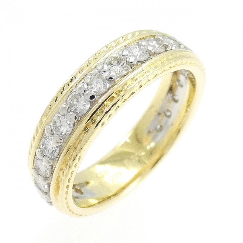 Nhẫn kim cương K18YG/PT900 0.88CT - Hàng hiệu Authentic 853821