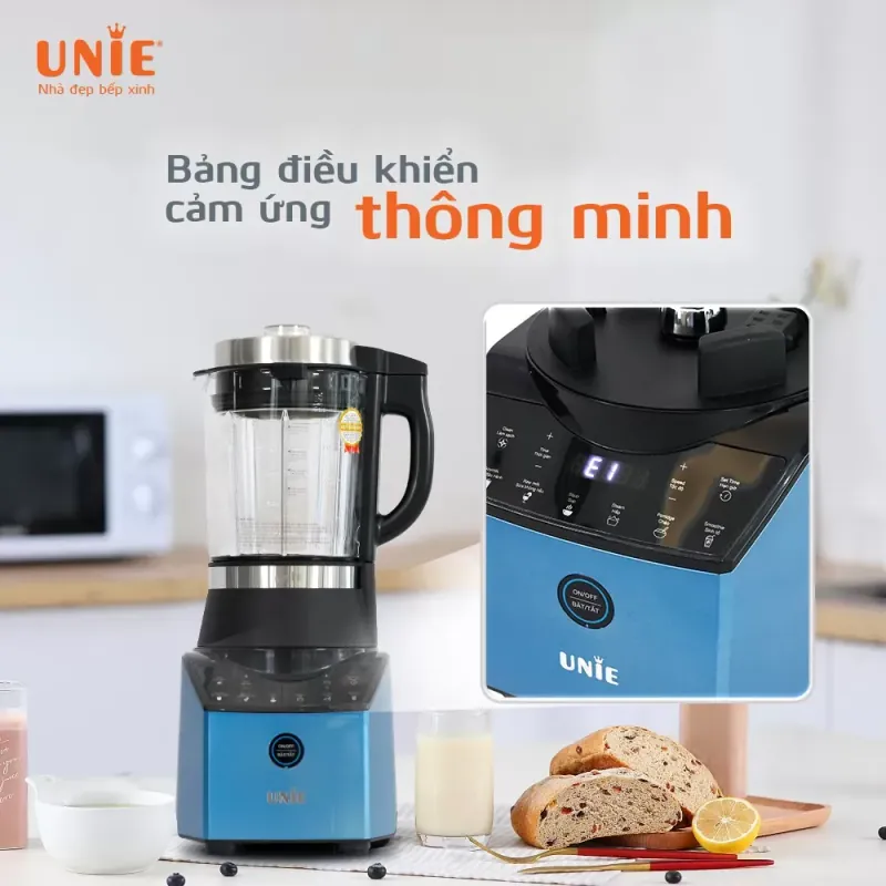 Máy nấu sữa hạt UNIE V3 thiết kế vuông vức hiện đại, dung tích 1,75L 799065