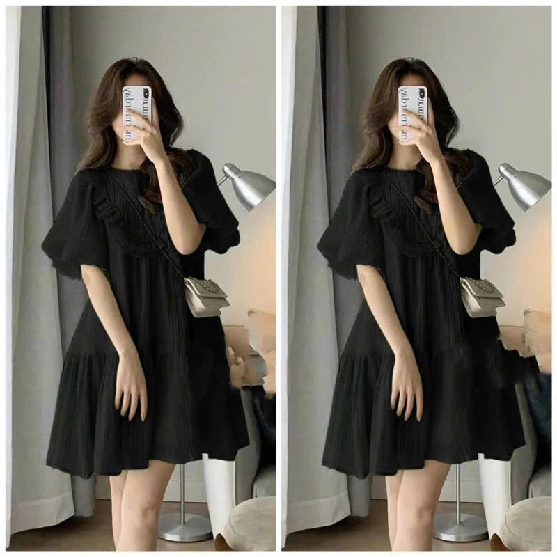 Đầm đuôi cá chất đũi tơ có lớp lót mới 100% 475524