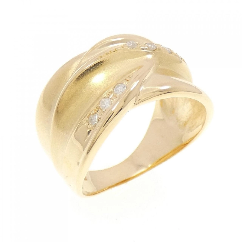 Nhẫn kim cương K18YG 0.10CT 671831