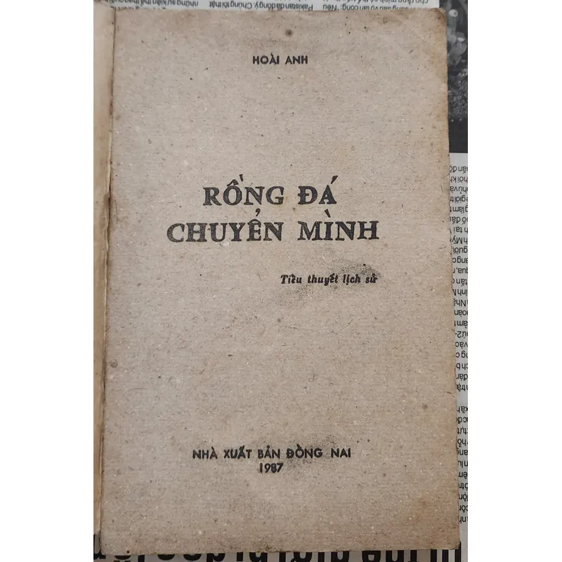 Tiểu thuyết lịch sử của táv giả Hoài Anh: RỒNG ĐÁ CHUYỂN MÌNH (324 trang) 726555