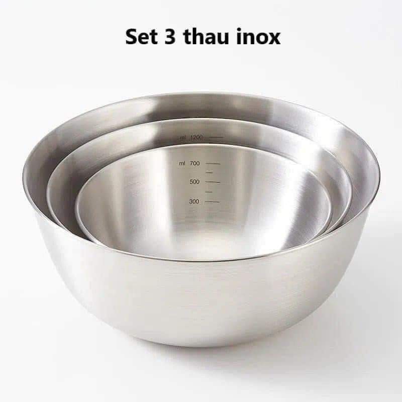 Sét 3 bát inox chia vạch 😜😜🤪 145027