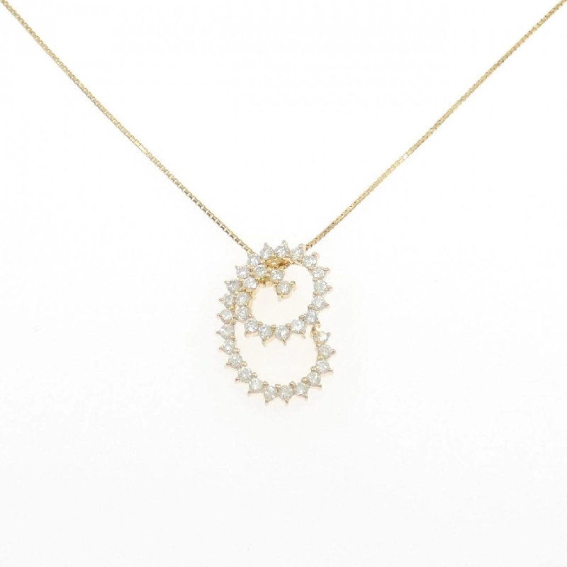 Dây chuyền kim cương K18YG 1.08CT - Hàng hiệu Chính hãng 859996