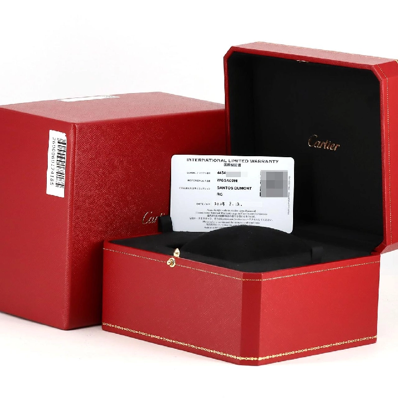 Cartier Santos-Dumont LM PG WGSA0098 PG･RG Cơ khí - Hàng hiệu Chính hãng 883251