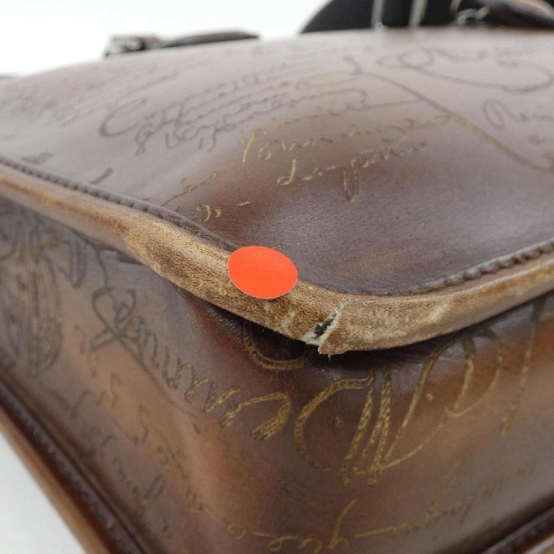 Berluti Anjou Small Scritt Leather Brief BAG - Hàng hiệu Authentic 900205