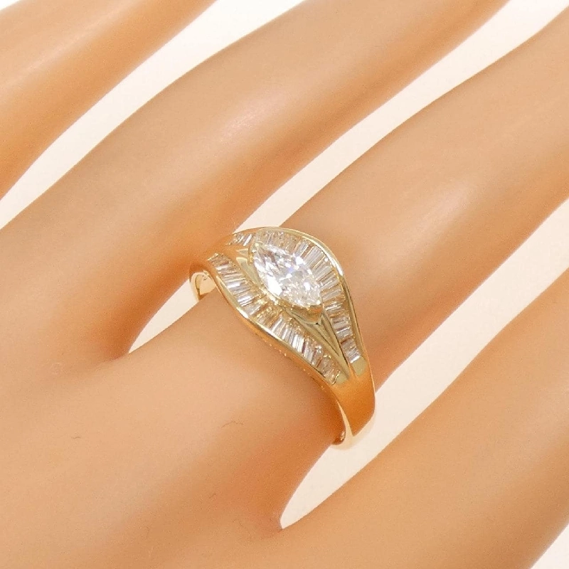 Nhẫn kim cương K18YG 0.352CT - Hàng hiệu Authentic 850581