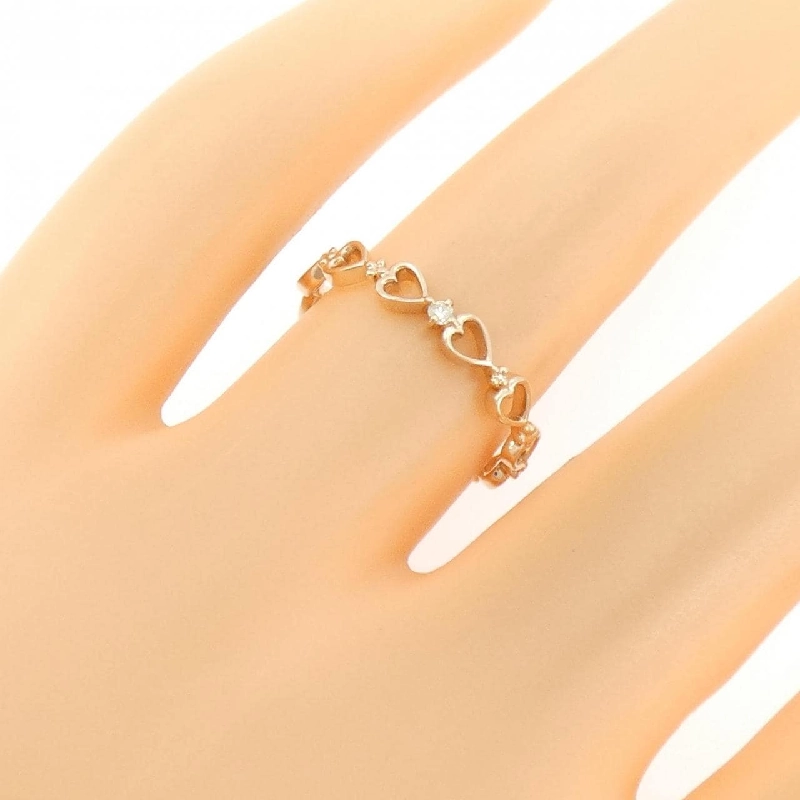 Nhẫn kim cương K10PG hình trái tim 666920