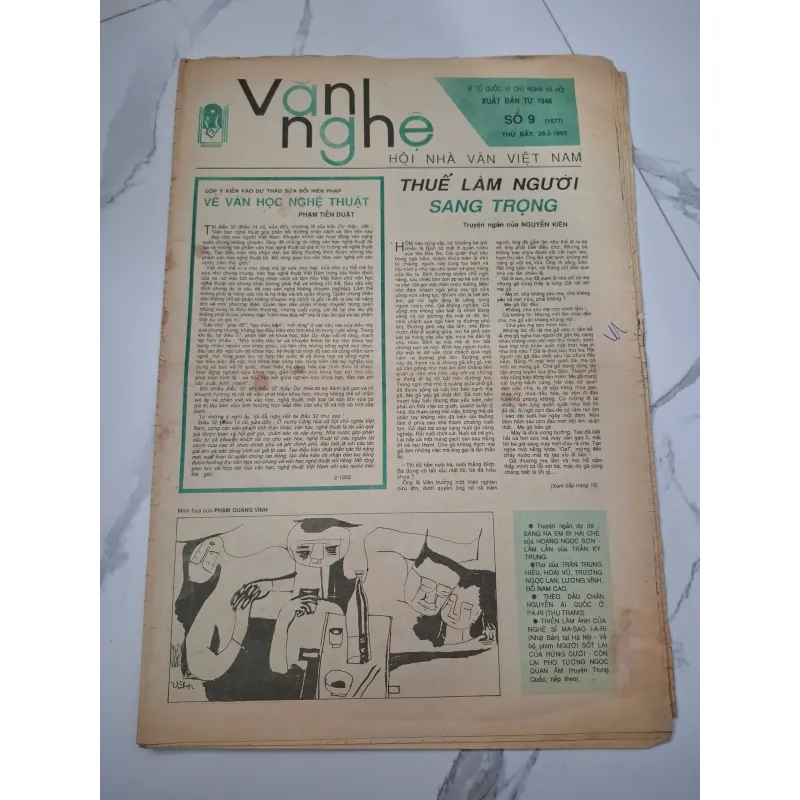 Báo Văn Nghệ số 9 (1677) - Nguyễn Kiên - Truyện ngắn 960167