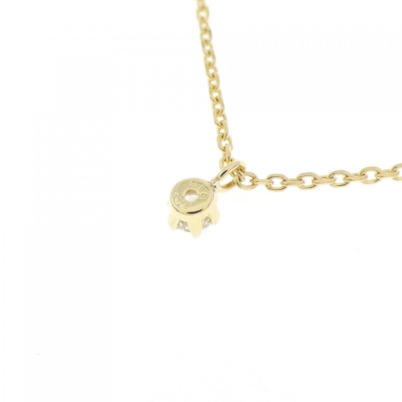 K18YG Solitaire Dây chuyền kim cương 0.05CT - Hàng hiệu Chính hãng 863198