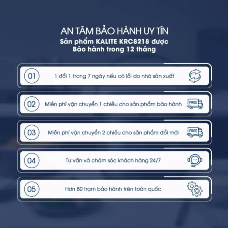 Nồi cơm điện Kalite KRC8218 dung tích 1.8L đa chức năng, cơm ngon trọn vị, chính hãng 100% 572907