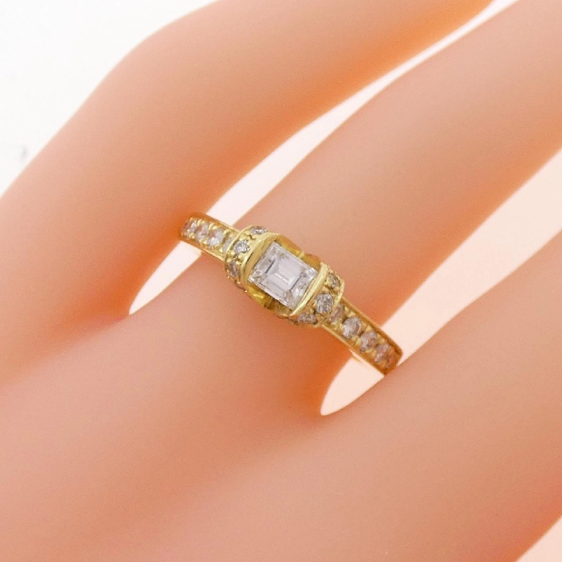 Nhẫn kim cương K18YG 0.313CT 670253