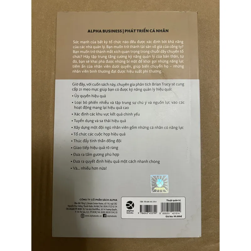 BRIAN TRACY Thuật Quản Trị 1025416