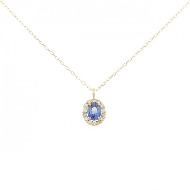 K18YG Sapphire Necklace 0.20CT - Hàng hiệu Authentic 866798