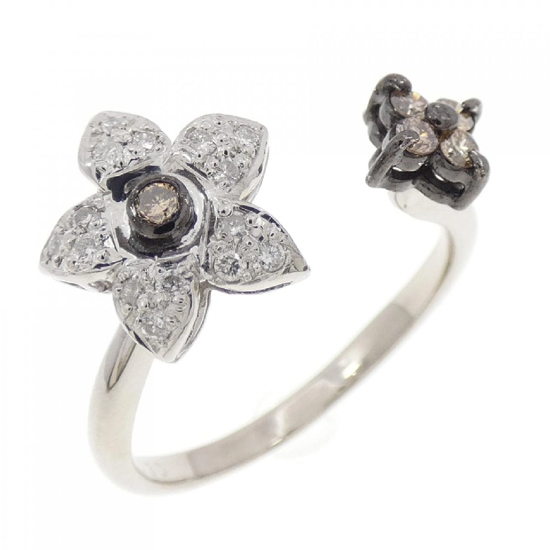 Nhẫn kim cương hoa K18WG/K18BG 0.30CT - Hàng hiệu Authentic 847925