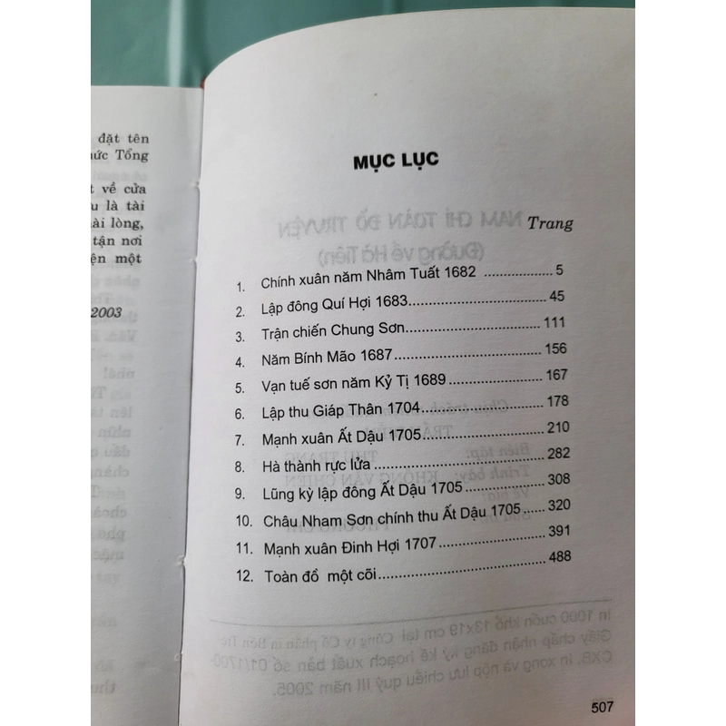 Nam chí toàn đồ truyện (Đường về Hà Tiên)
510 trang, bìa cứng, xb 2005

 358160