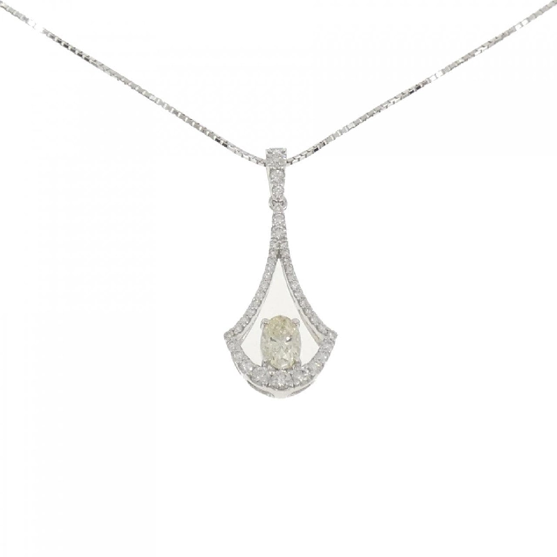 K18WG Dây chuyền kim cương 0.913CT - Hàng hiệu Chính hãng 859992