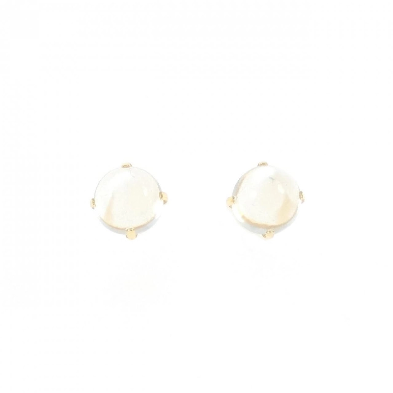 K18YG Đá mặt trăng Bông tai - Hàng hiệu Chính hãng 867619