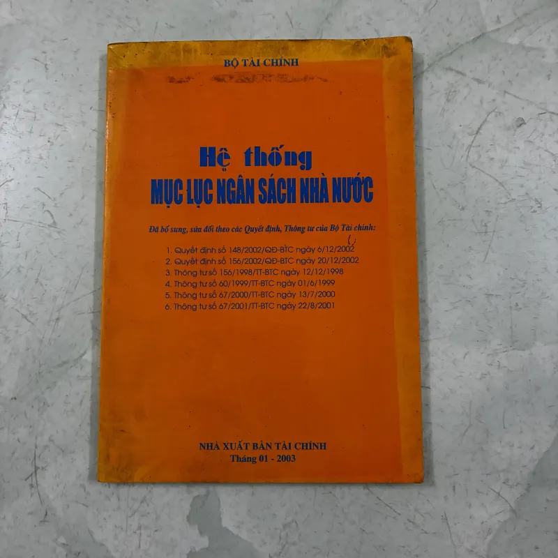 Hệ thống mục lục ngân sách nhà nước 1011329