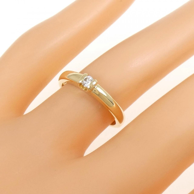 Nhẫn kim cương K18YG 0.07CT 669117