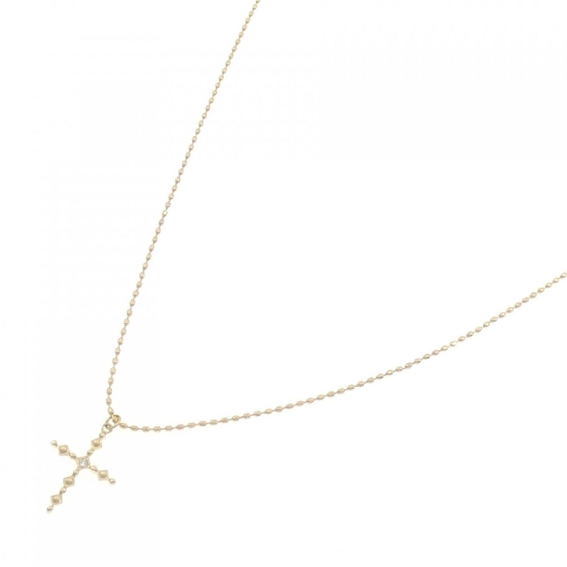 K18YG Dây chuyền kim cương hình chữ thập - Hàng hiệu Authentic 863678