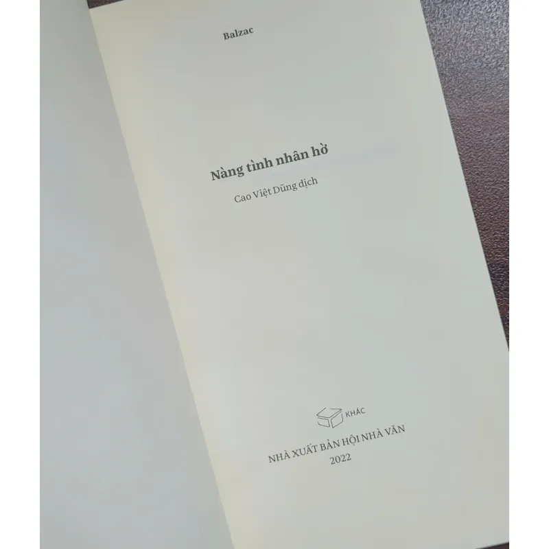 Sách Balzac - Nàng Tình Nhân Hờ 1025897