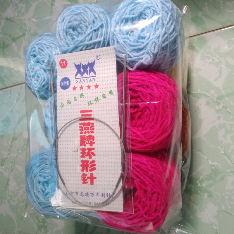 Pass 650gr len milk nhiều màu + tặng kèm 1 kim đan vòng 3.0mm 12151