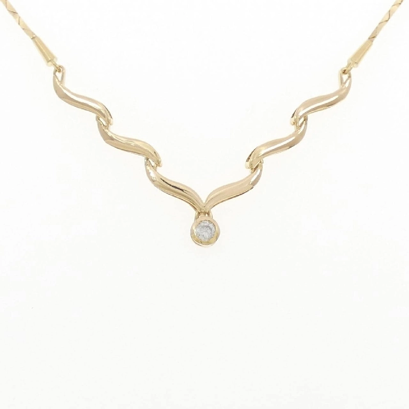 Dây chuyền kim cương K18YG 0.12CT - Hàng hiệu Chính hãng 860929