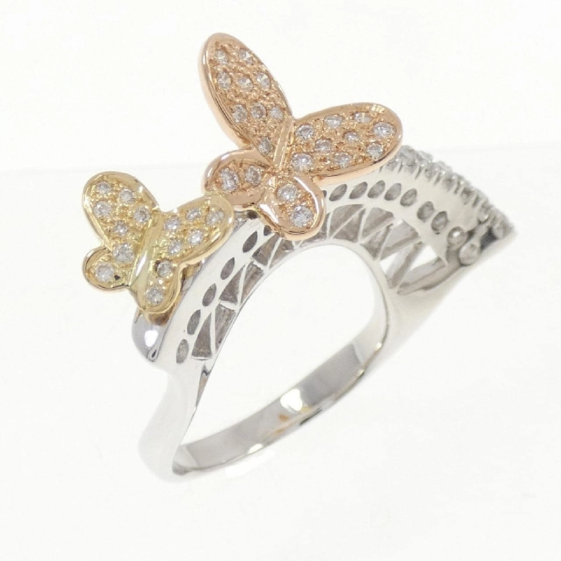 Nhẫn kim cương bướm ba màu 750 - 0.50CT - Hàng hiệu Authentic 849776