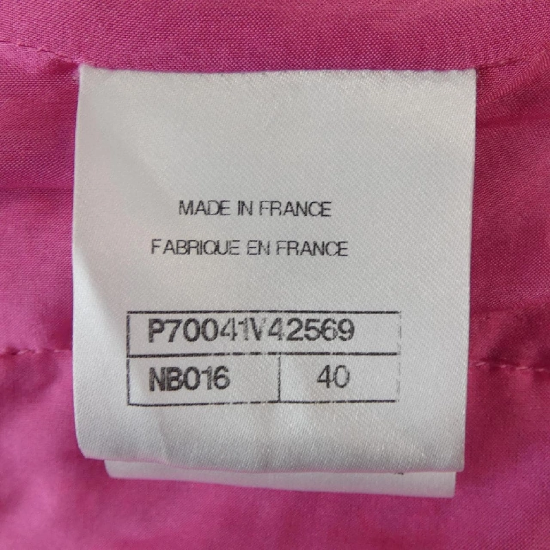 Áo khoác không cổ CHANEL P70041V42569 21C 631351