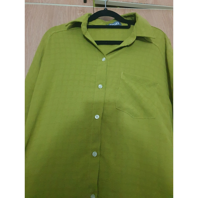 Áo sơ mi tay dài màu xanh bơ 546511