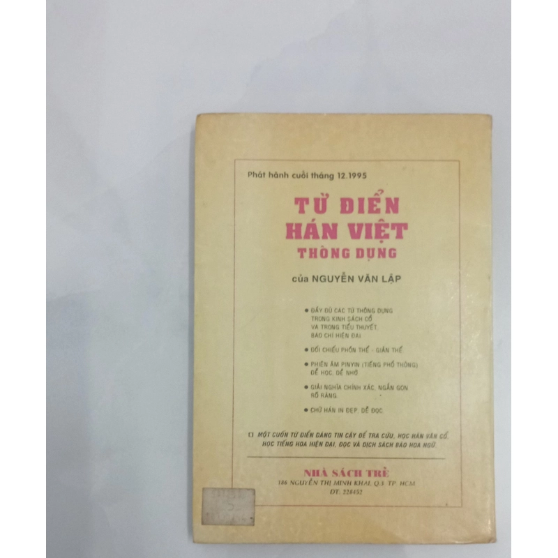 Từ Điển Hán Việt-Nguyễn Văn Lập 548090