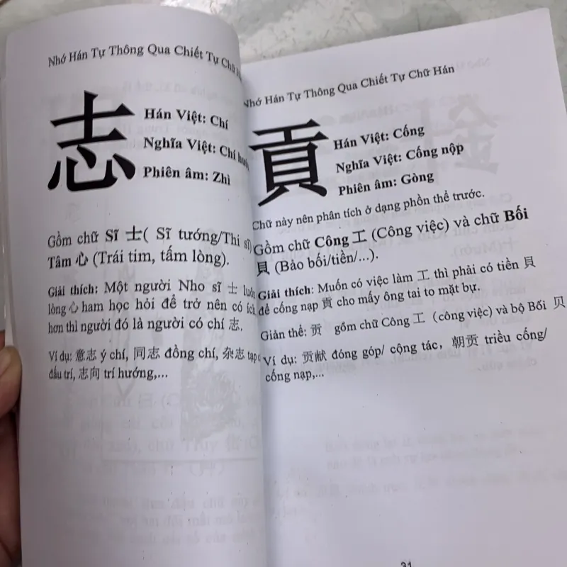 Nhớ hán tự thông qua chiết tự chữ hán 992028