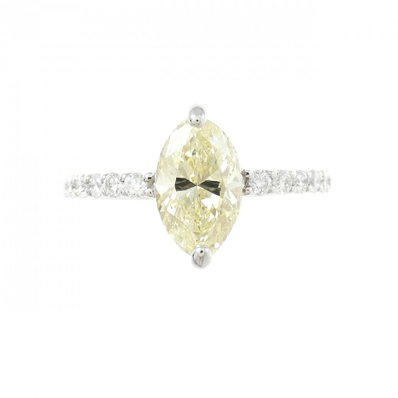 Nhẫn kim cương PT900 1.525CT LY SI1 cắt Marquise - Hàng hiệu Authentic 879430