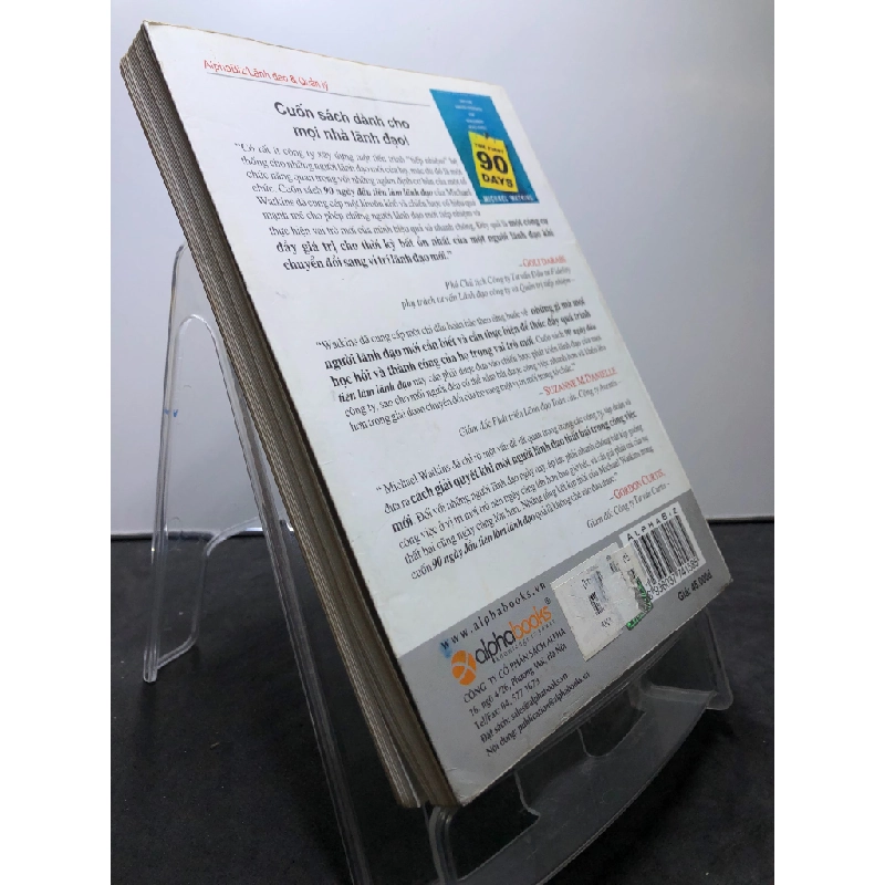 90 ngày đầu tiên làm lãnh đạo 2007 mới 80% bẩn nhẹ Michael Watkins HPB0708 QUẢN TRỊ 458517