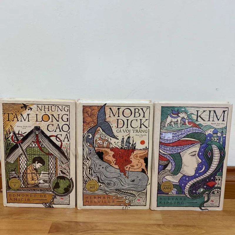 Bộ 3 ấn phẩm kỷ niệm NXB Kim Đồng ( cá voi trắng, những tấm lòng cao cả, kim ) 1026281