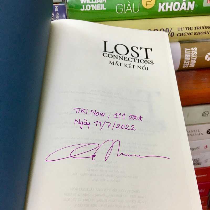 Mất Kết Nối Lost Connections - Johann Hari - Sách vẫn đẹp như mới 495303