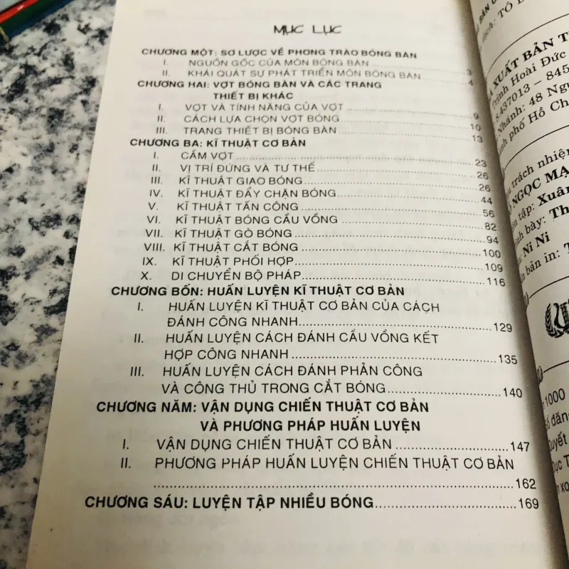 BÓNG BÀN CĂN BẢN & NÂNG CAO  552567