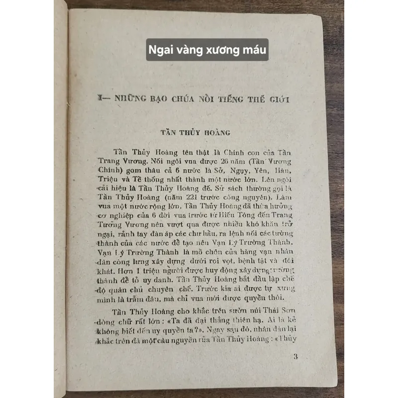 [Tủ sách Sông Hương 1988]

NGAI VÀNG XƯƠNG MÁU 713113