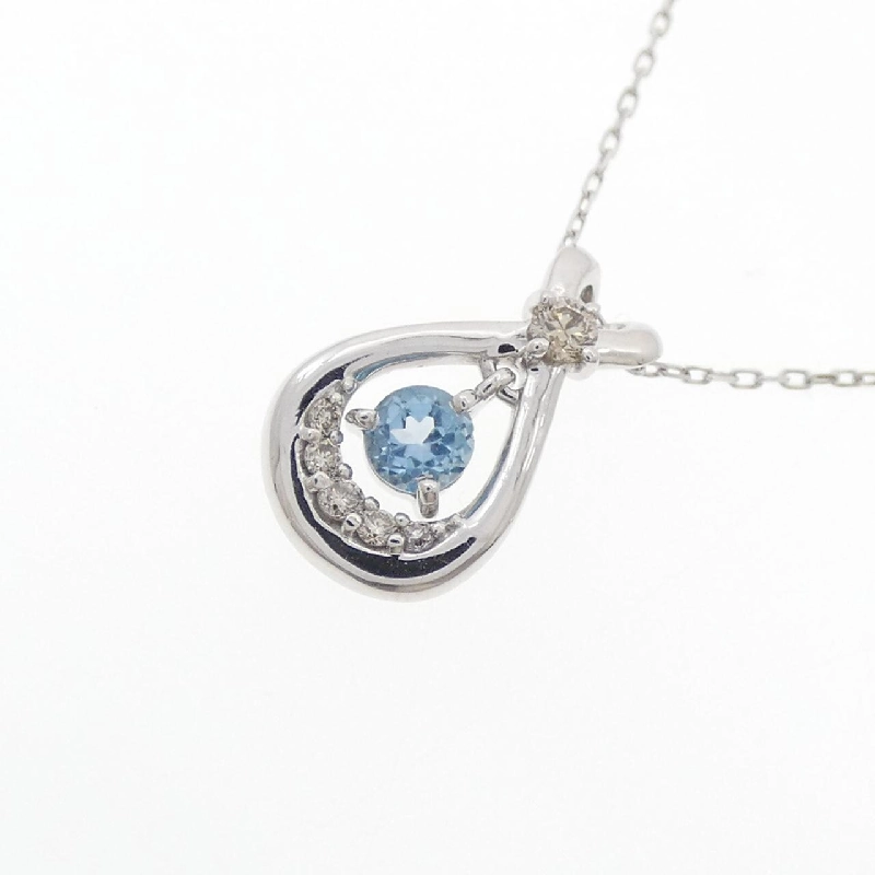 K10WG Blue Topaz Necklace - Hàng hiệu Authentic 857370