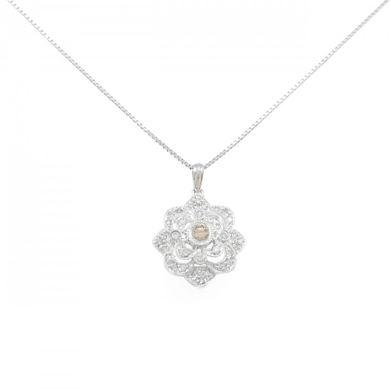 K18WG Dây chuyền kim cương 0.40CT - Hàng hiệu Chính hãng 858890