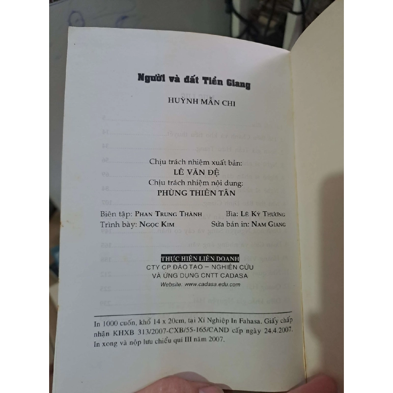 Người và đất Tiền Giang - Huỳnh Mẫn Chi VĂN HỌC HCM0910 920406