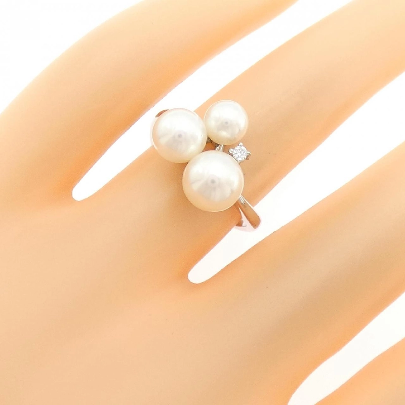 Nhẫn ngọc trai Akoya K18WG 668691