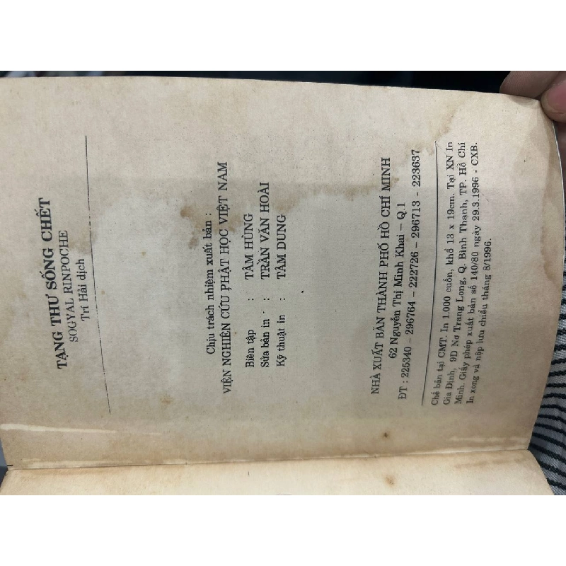 Tạng Thư Sống Chết Tập 2 - Sogyal Rinpoche 1062986