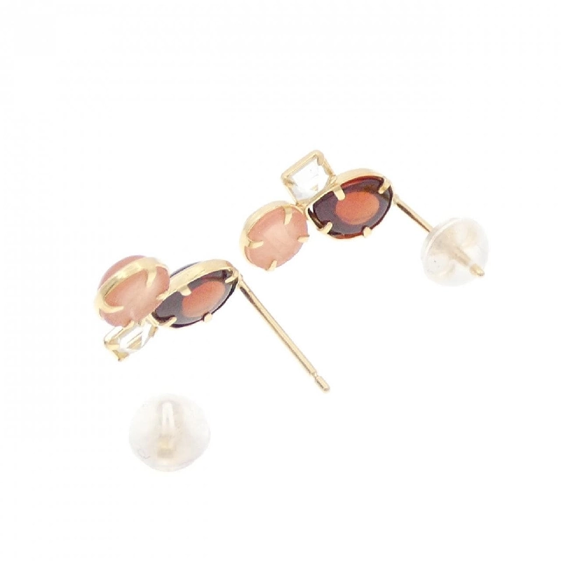 K18YG Đá màu Bông tai - Hàng hiệu Chính hãng 871071