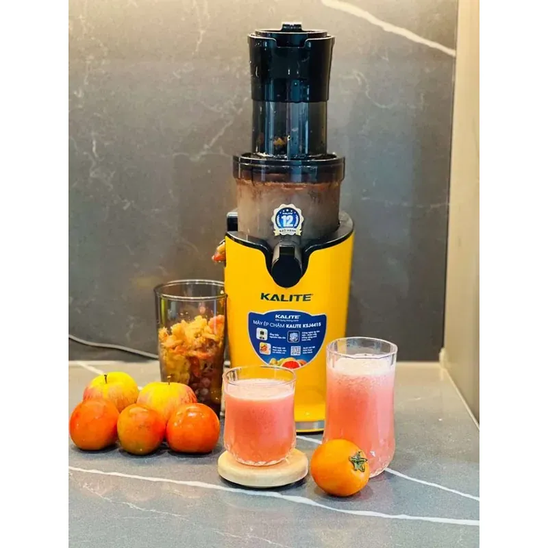 Máy ép chậm Kalite KSJ4415 siêu kiệt bã dễ tháo lắp vệ sinh 780502