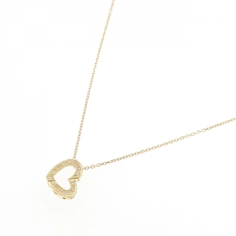 K18YG Dây chuyền kim cương hình trái tim 0.09CT - Hàng hiệu Chính hãng 858901