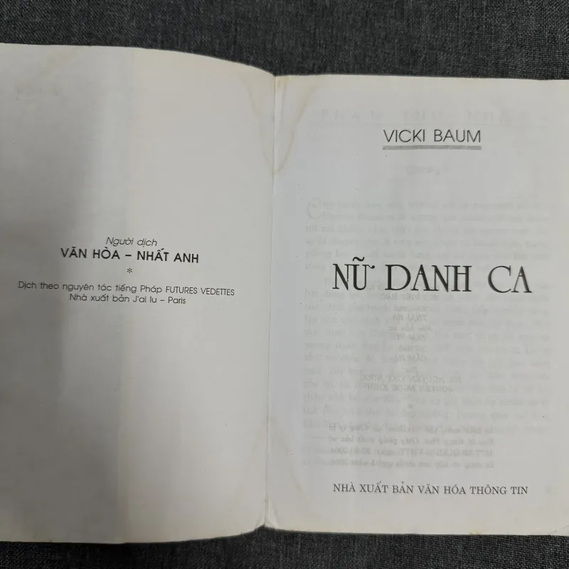 Nữ danh ca - Vicki Baum 789678