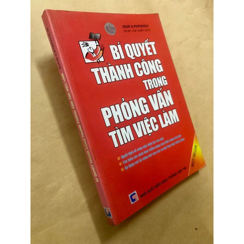 Sách Bí quyết thành công trong phỏng vấn tìm việc làm - Igor S.Popovich nguyên tác 307063