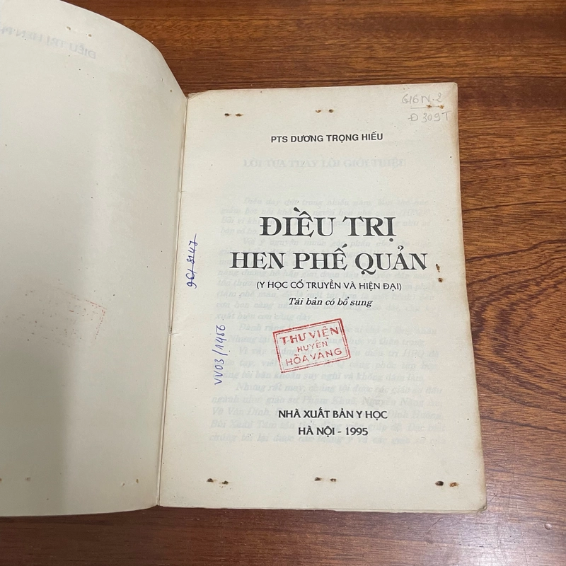 II Sức Khoẻ: Điều Trị Hen Phế Quản - PTS. BS. Dương Trọng Hiếu - 1996 494141