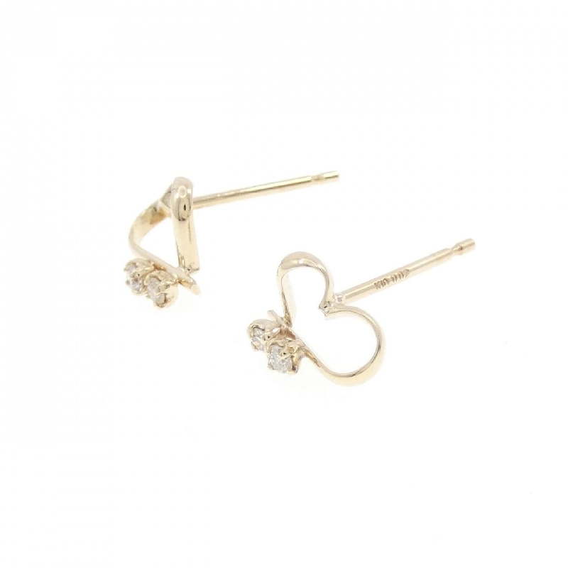 K10YG Bông tai hình trái tim kim cương 0.04CT - Hàng hiệu Chính hãng 870612